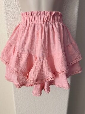 Layered Skirt with Built In Shorts